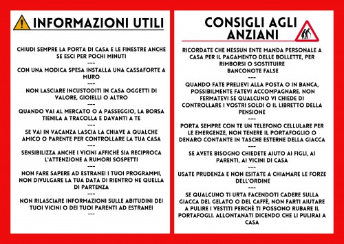 Opuscolo sicurezza retro