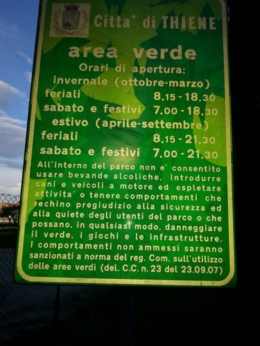 thiene - area verde