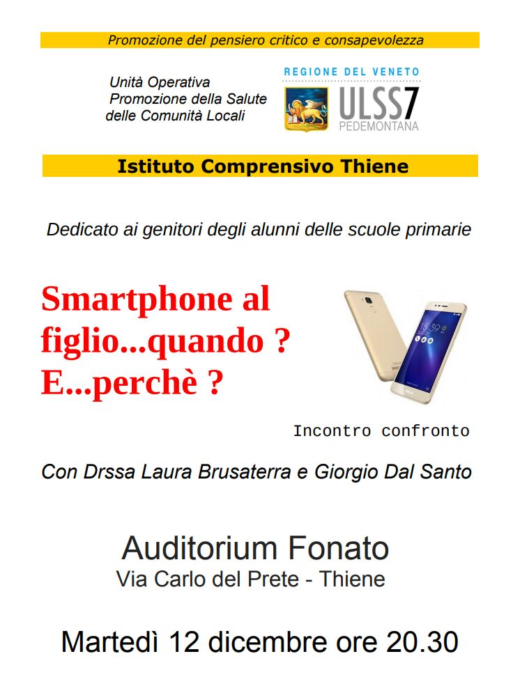 smatphone al figlio e perché