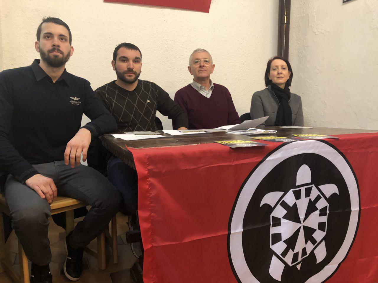 Casapound present candidati colleg vicentini_1