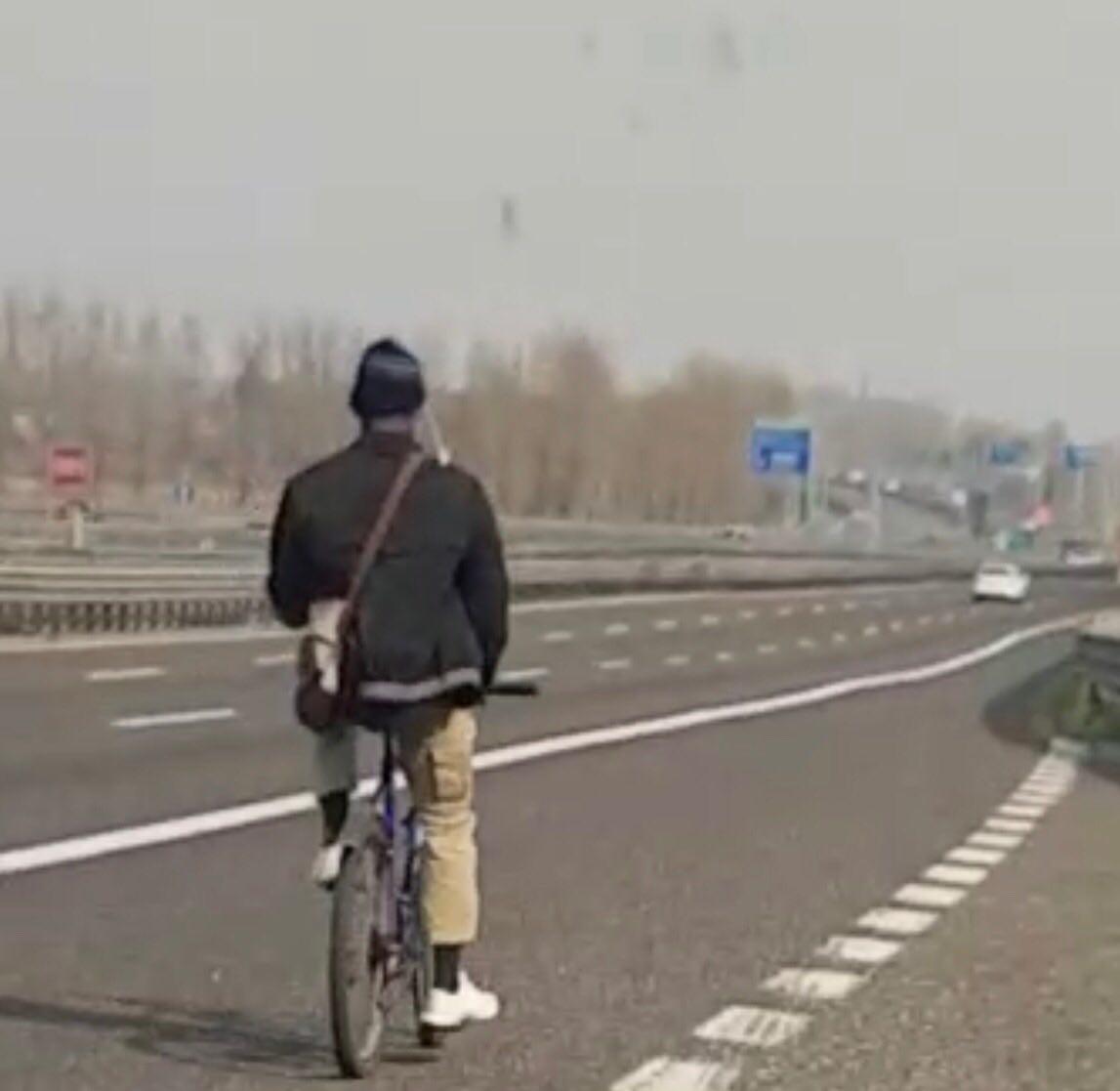 bicicletta autostrada oggi