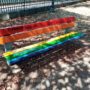 Panchina arcobaleno al parco Dal Bianco_1