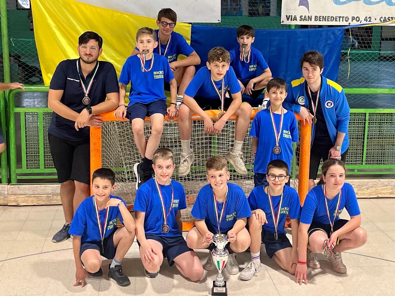 Thiene. L'Hockey Thiene Under 13 conquista il terzo posto ai campionati